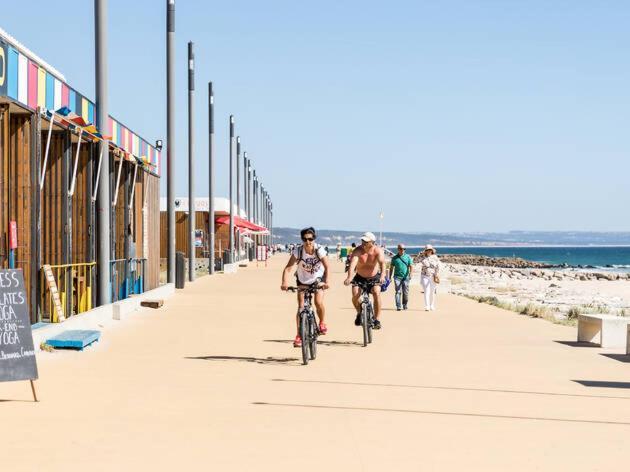 Front Beach Costa Caparica Lisbon Costa de Caparica Buitenkant foto